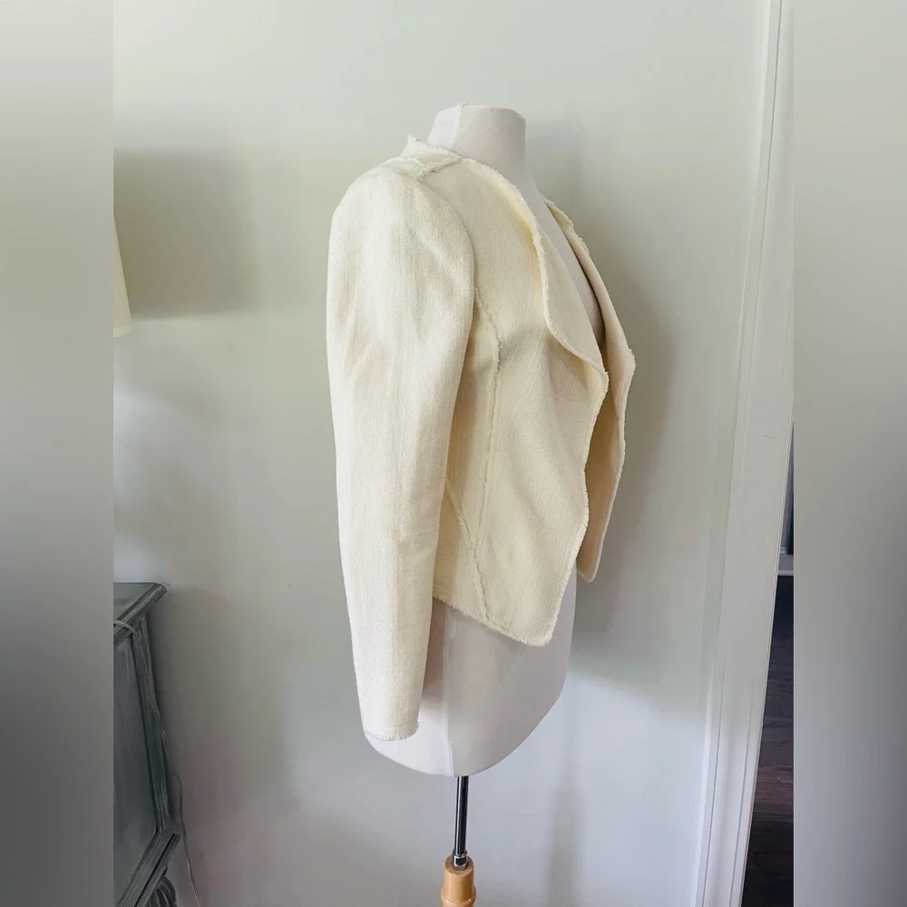 DEREK LAM 10 CROSBY COTTON BLEND CROPPED JACKET SIZE 6